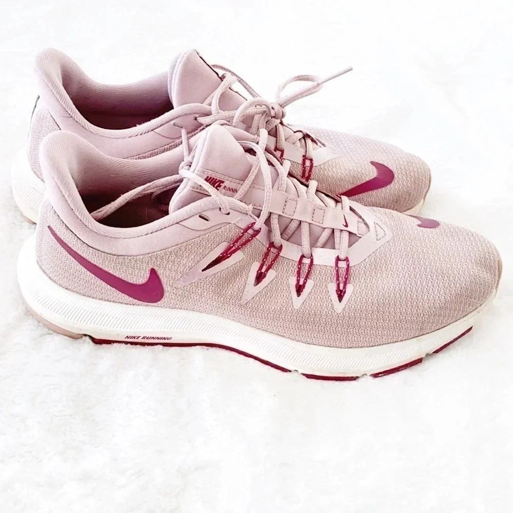 Nike Pink Quest Running Sneakers - Picture 6 of 11